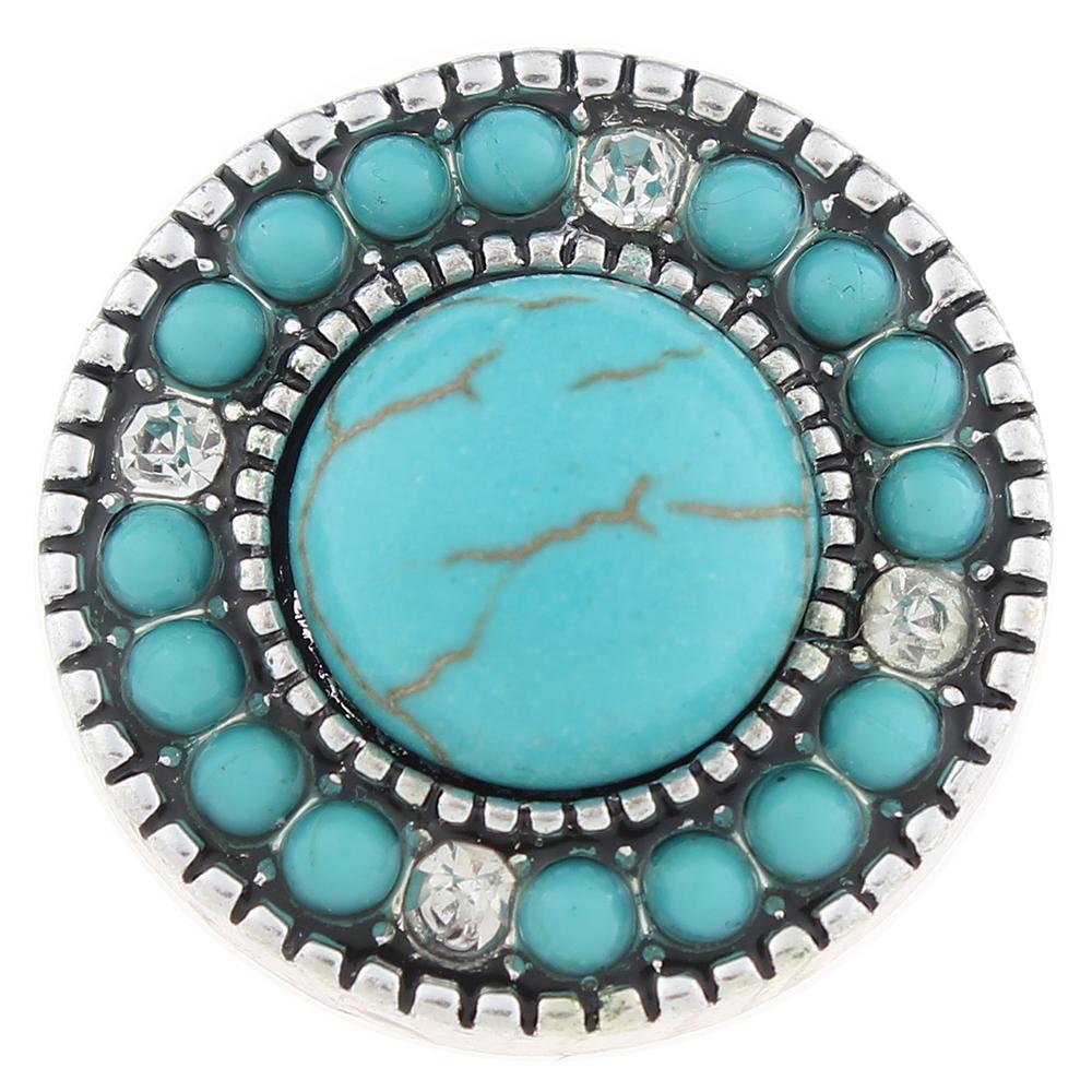 Turquoise 20mm Snap Button