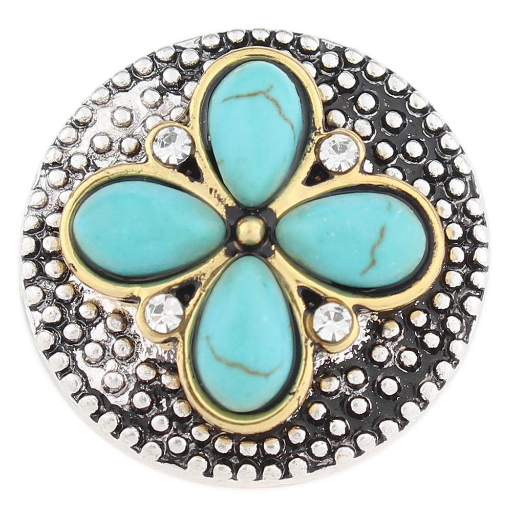 Design Turquoise 20mm Snap Button