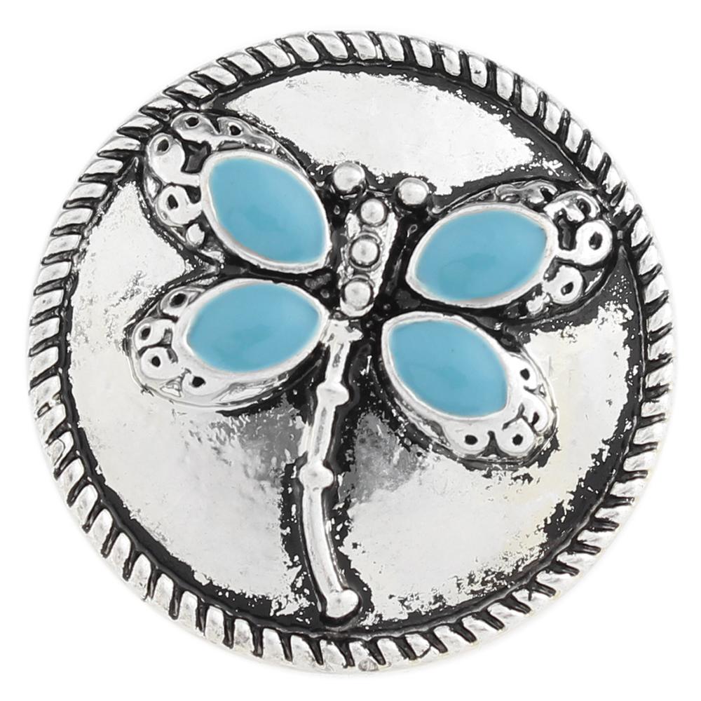 Animal Dragonfly 20mm Snap Button