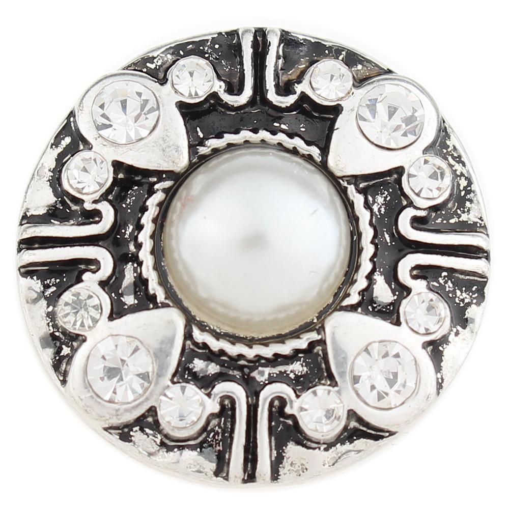 White Pearl 20mm Snap Button