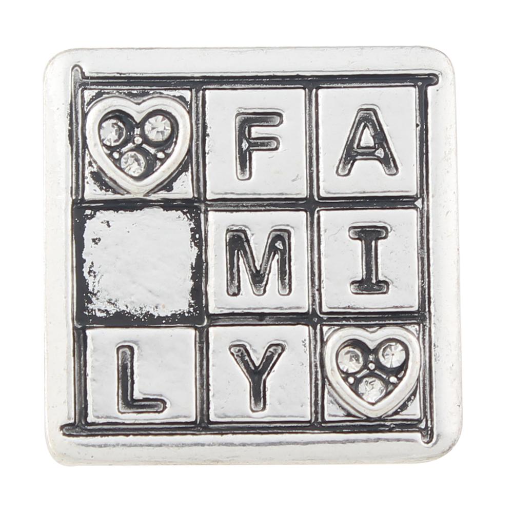 20mm family snaps button with rhinestone