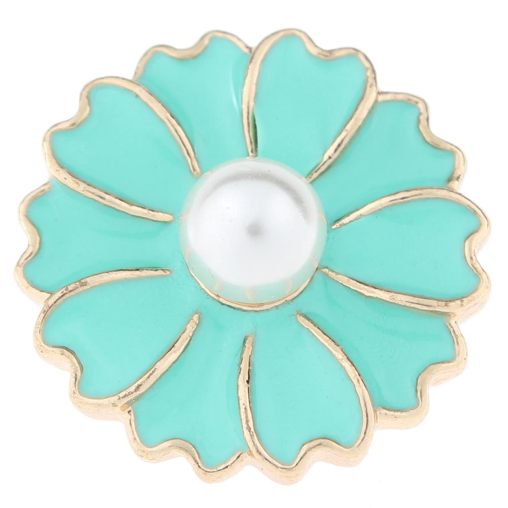 Blue Flower 20mm snap buttons