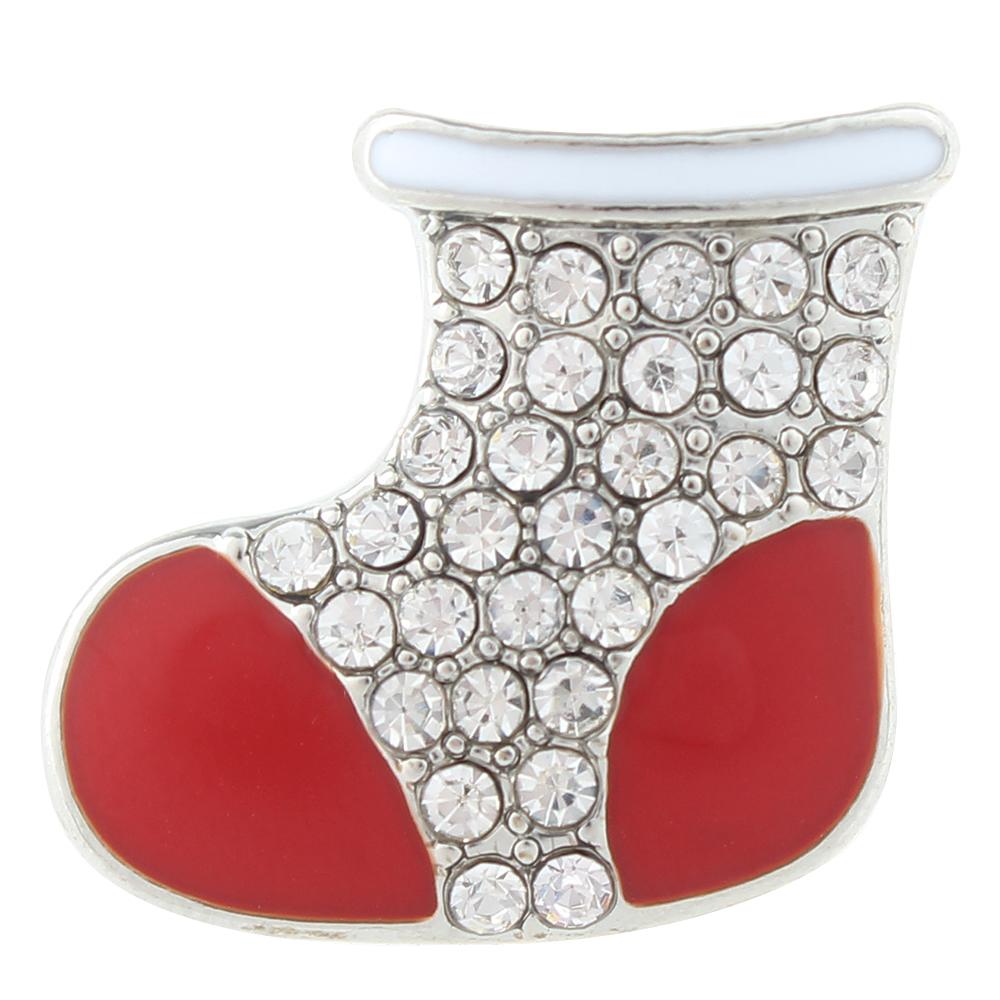 Christmas Xmas Stocking Snap Button