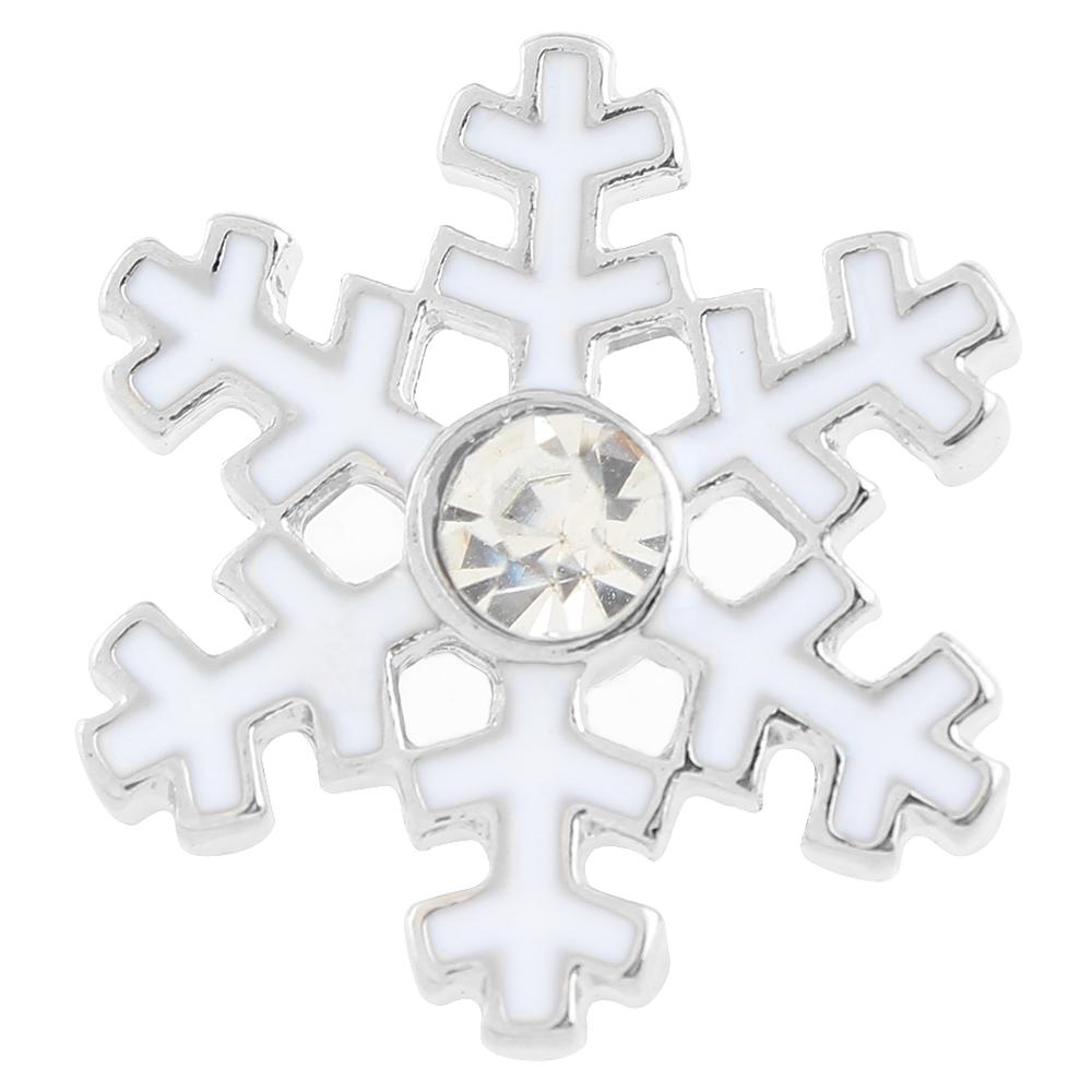 Christmas Xmas snowflake Snap Button