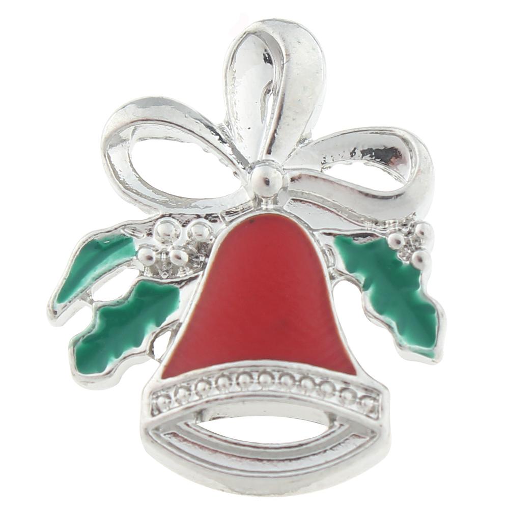 Christmas Xmas Jingling Bell Snap Button