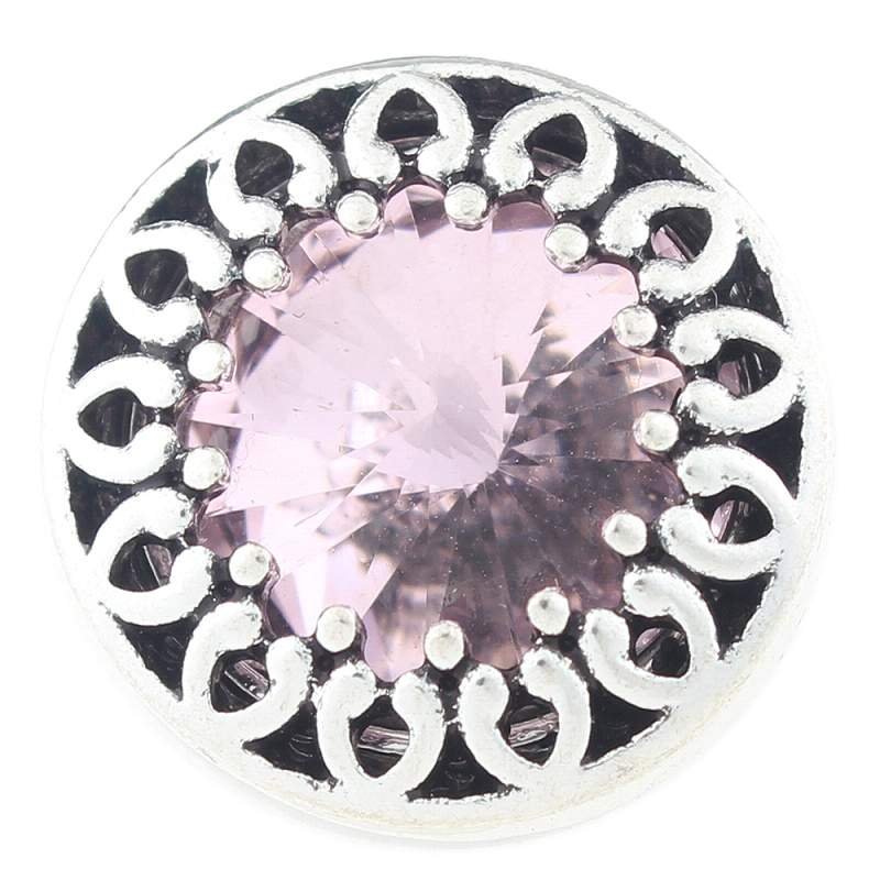 20mm Snap Button with glass rhinestone
