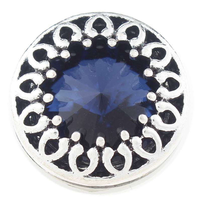 20mm Snap Button with glass rhinestone