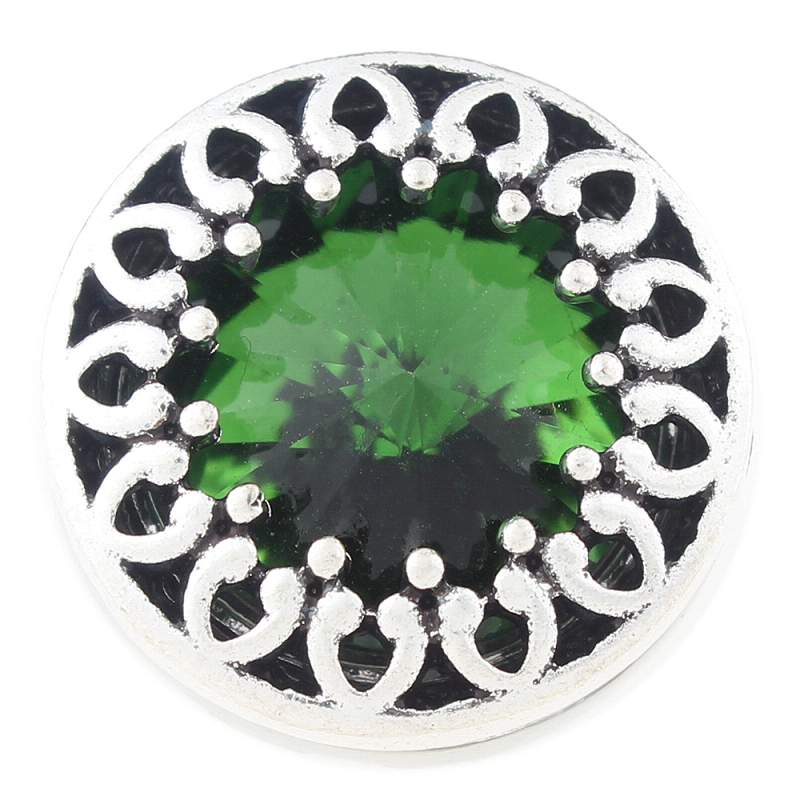 20mm Snap Button with glass rhinestone