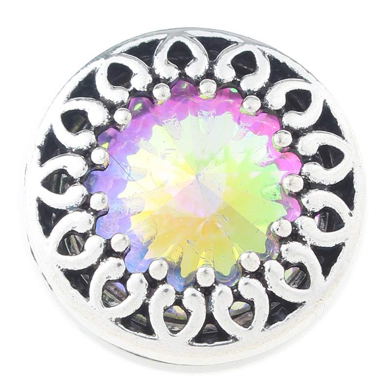 20mm Snap Button with glass rhinestone
