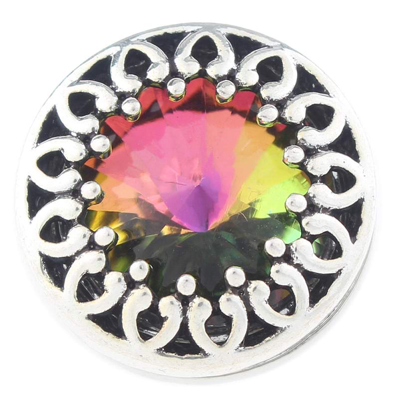 20mm Snap Button with glass rhinestone