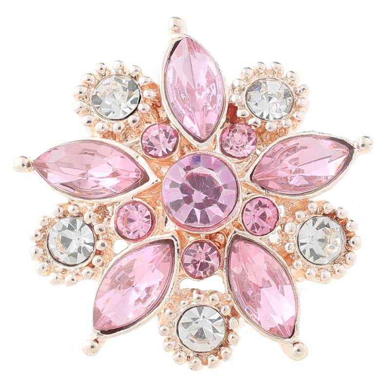 20mm Snap Button with glass rhinestone