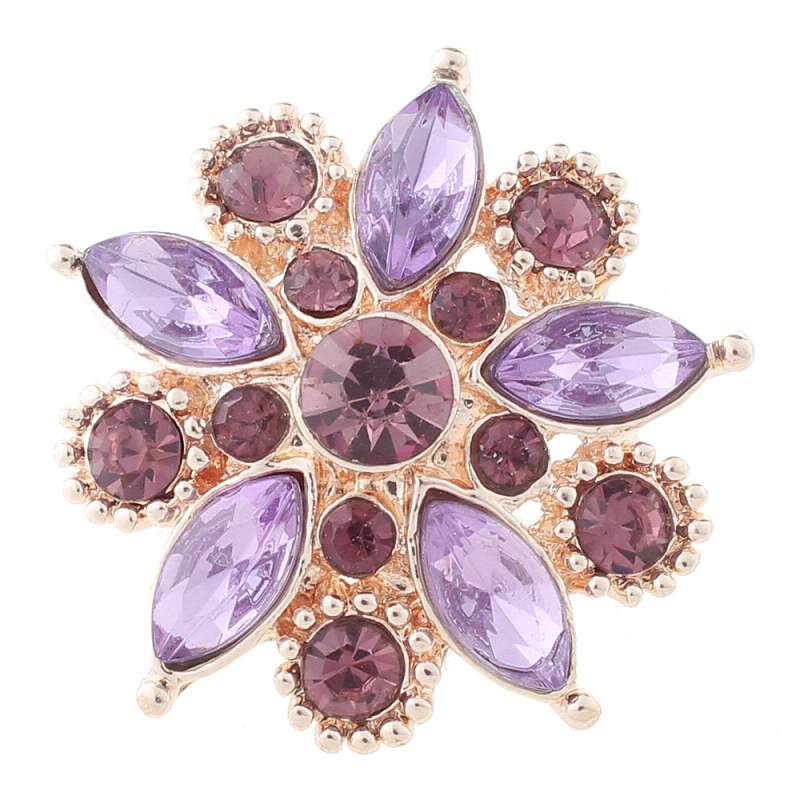 20mm Snap Button with glass rhinestone
