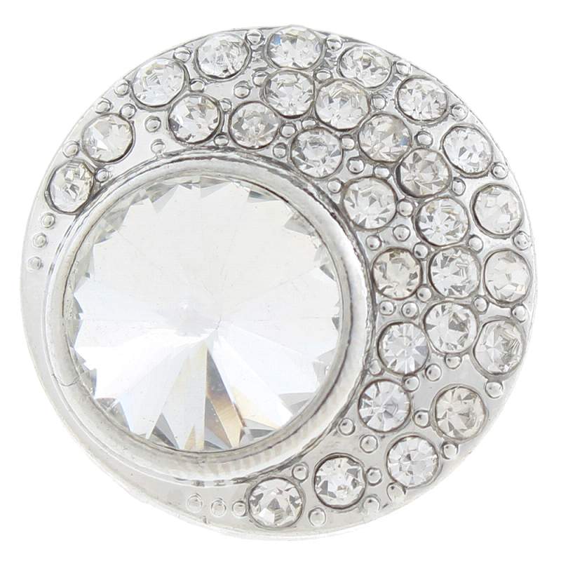 20mm round Snap Button with rhinestone