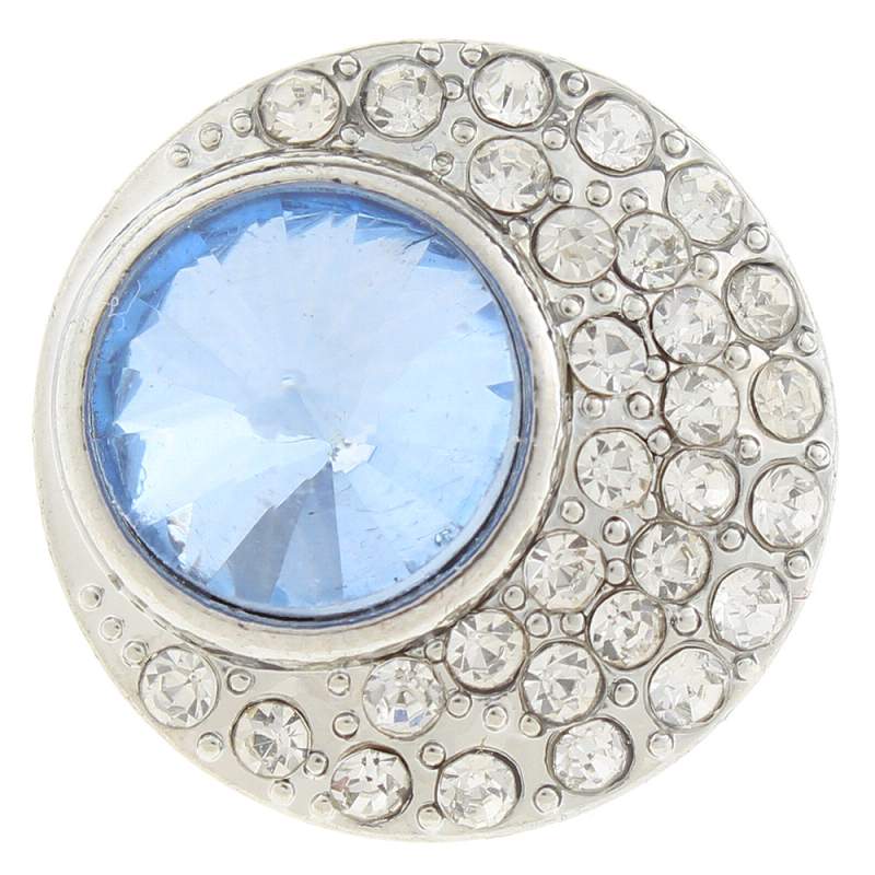 20mm round Snap Button with rhinestone