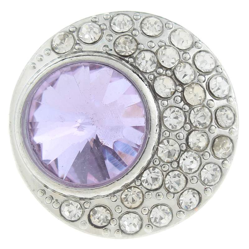 20mm round Snap Button with rhinestone