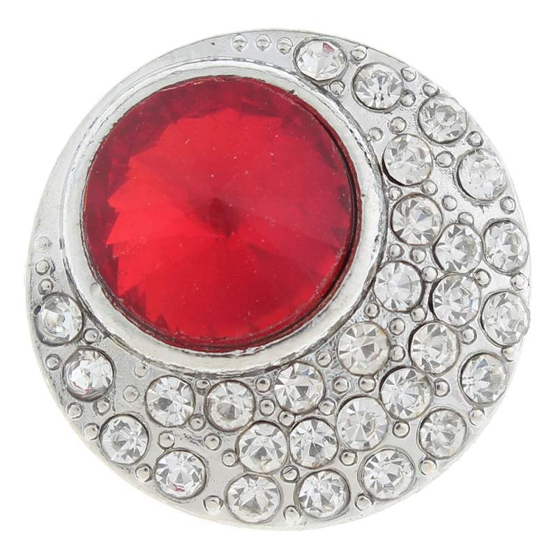 20mm round Snap Button with rhinestone