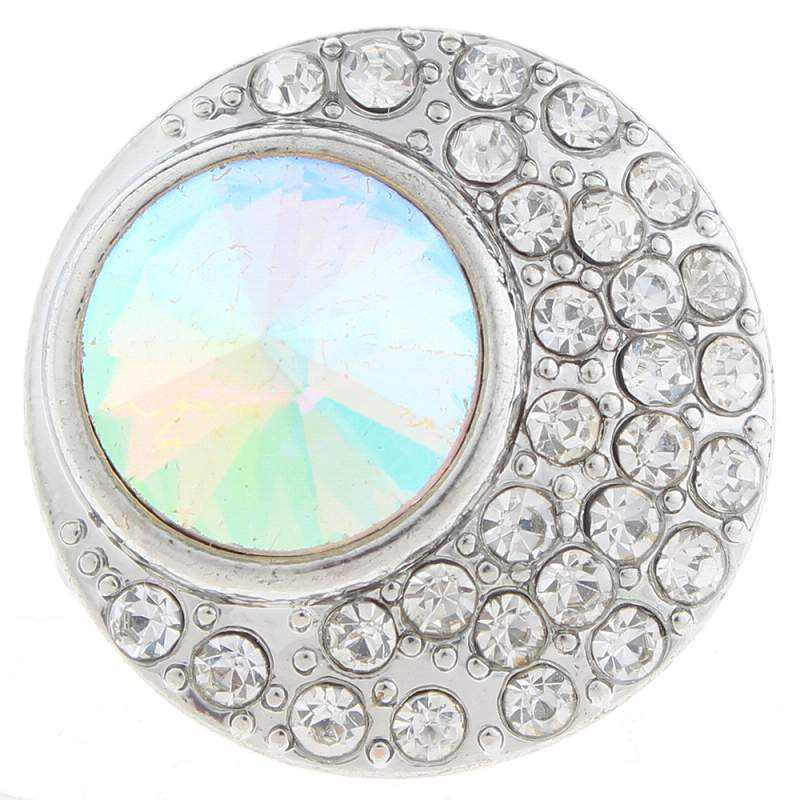 20mm round Snap Button with rhinestone