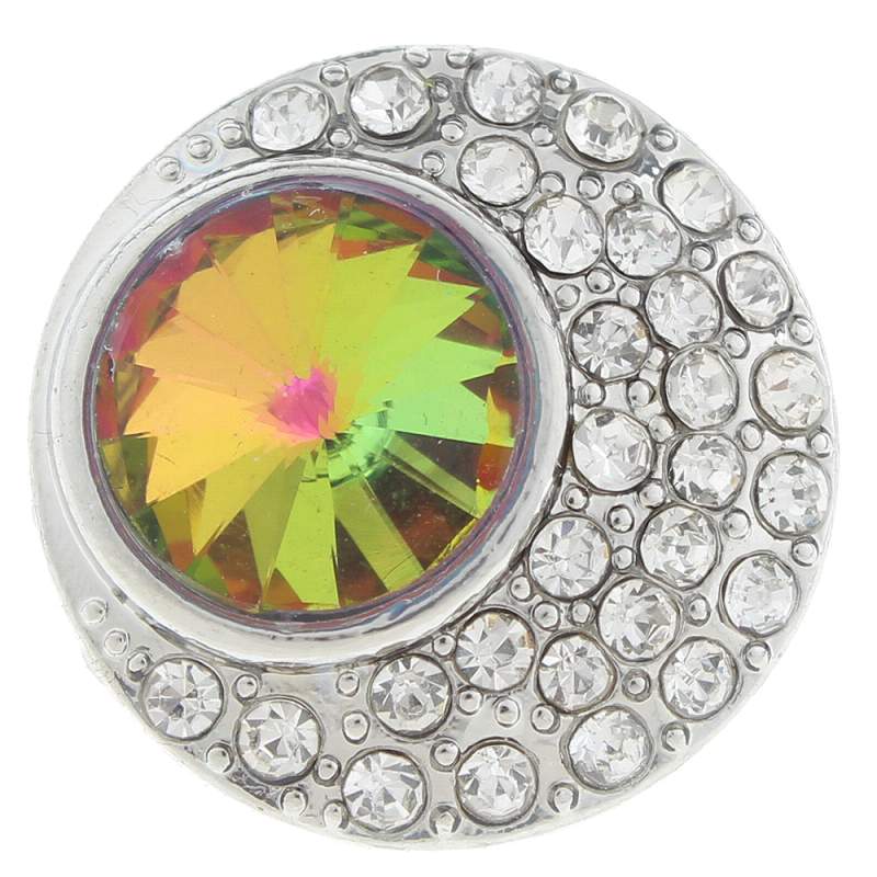 20mm round Snap Button with rhinestone