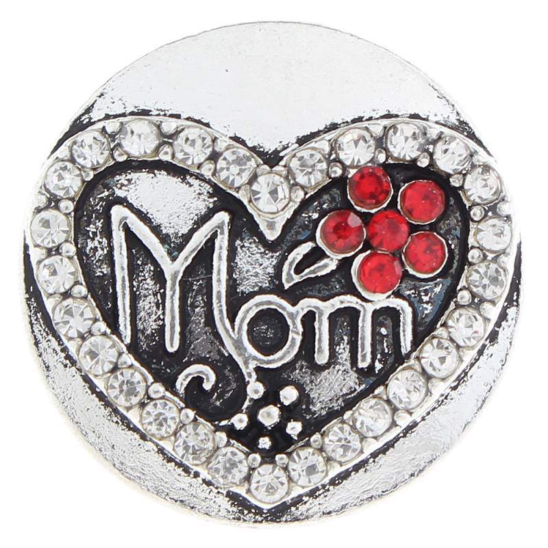 20mm mother Snap Button with rhinestone