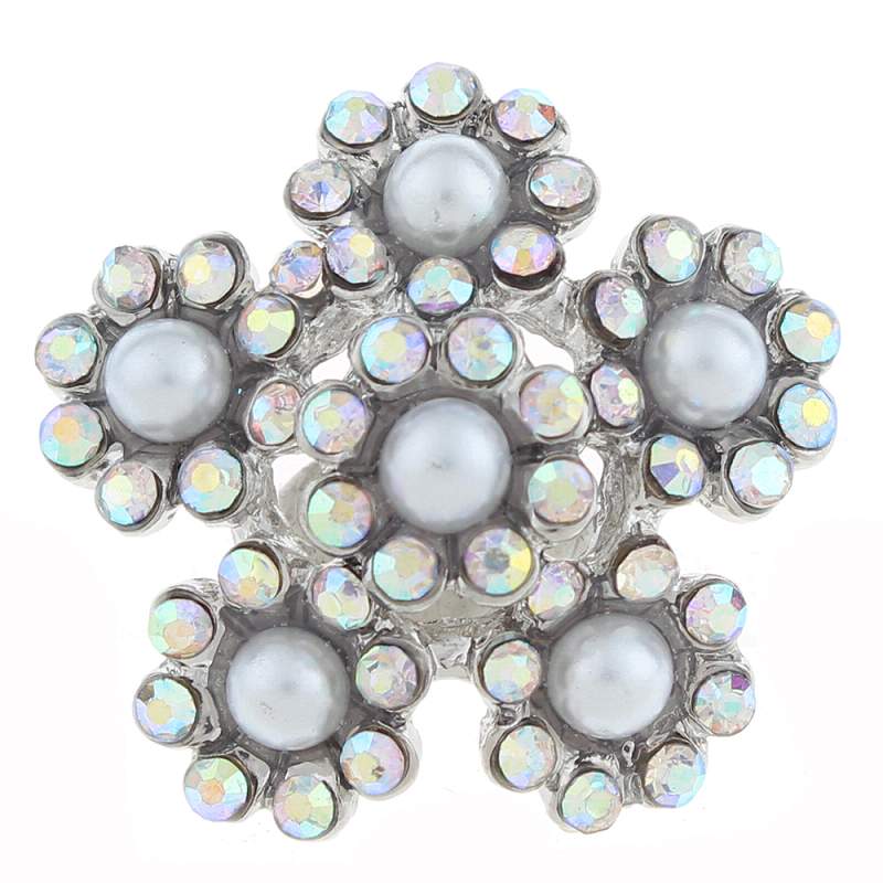 20mm design Snap Button with rhinestone