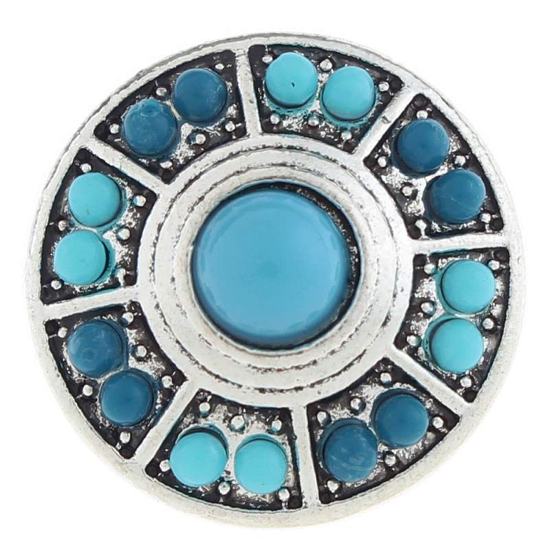 20mm design  Snap Button with beads
