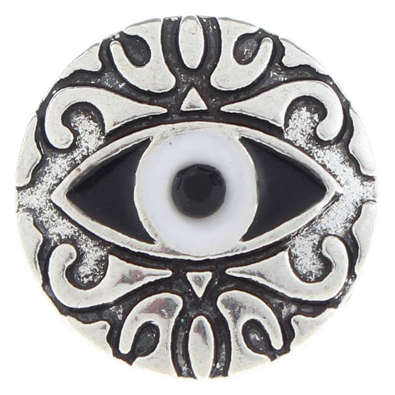 20mm design eye Snap Button with rhinestone