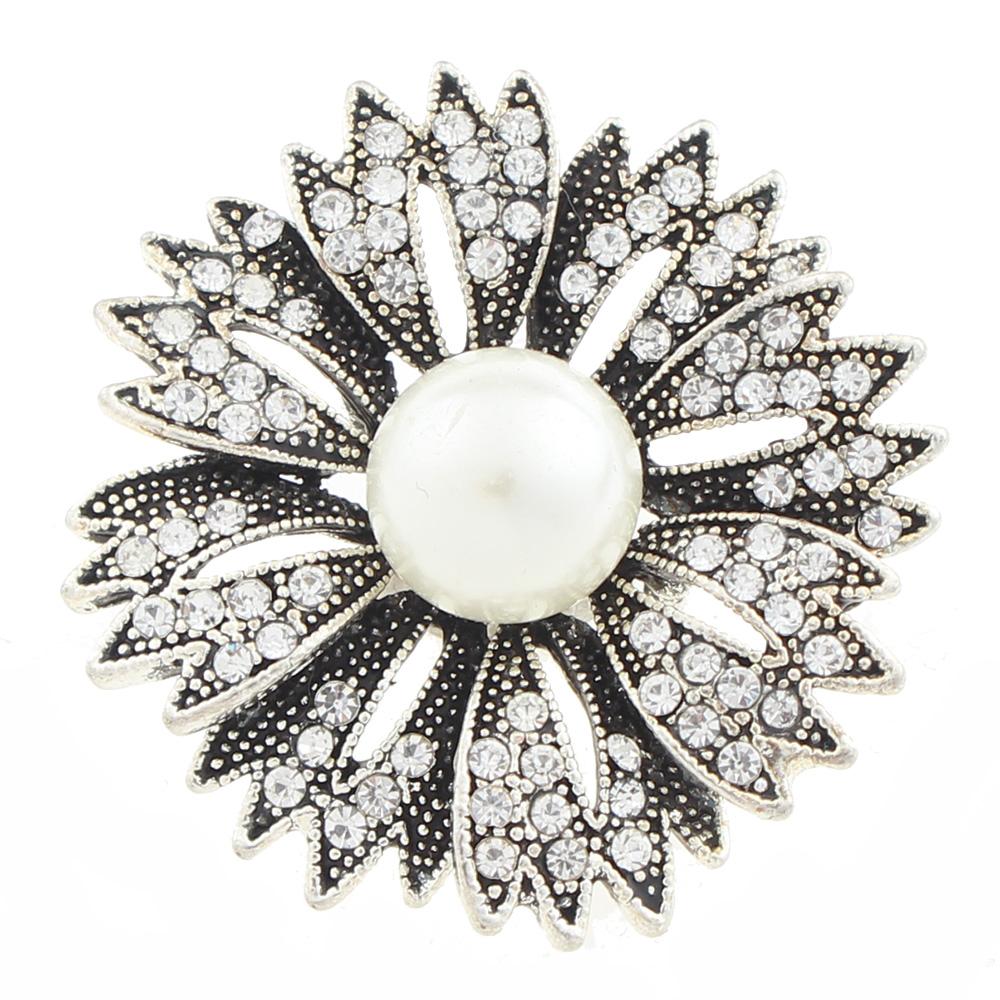 20mm design Snap Button with rhinestone