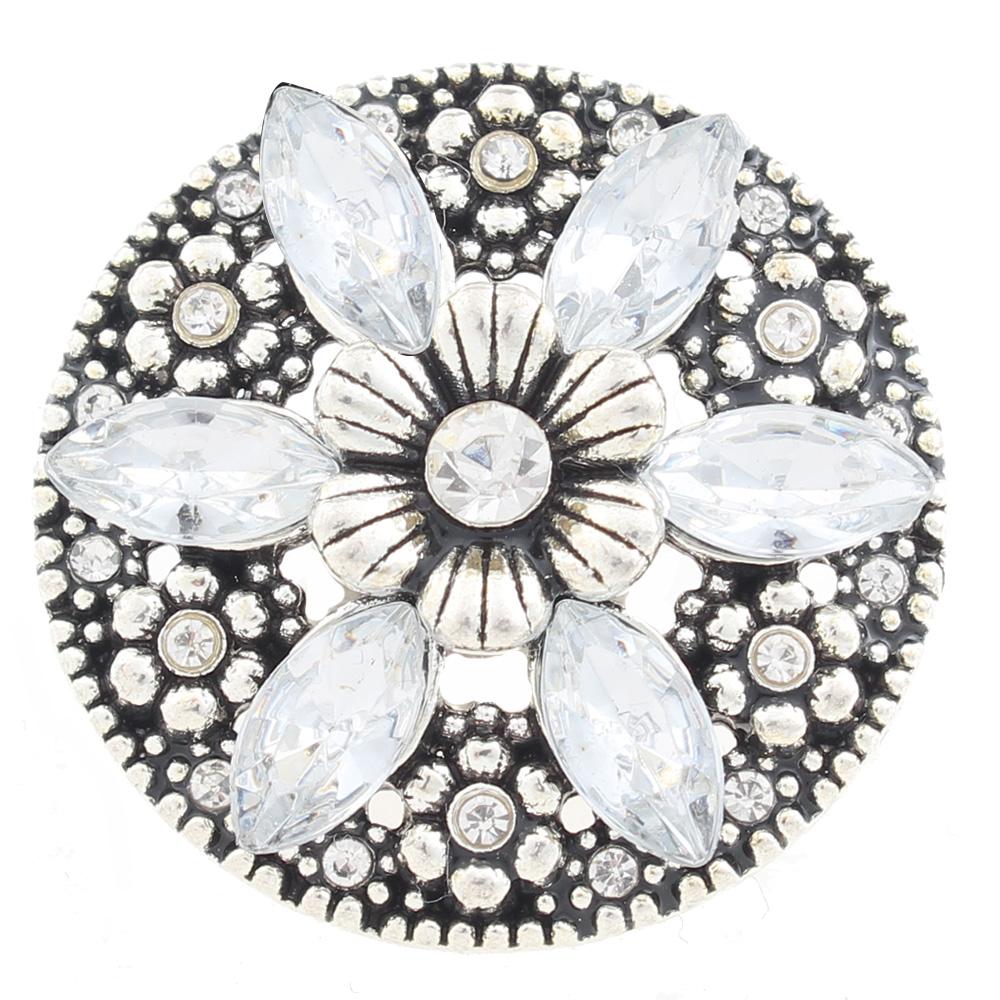 20mm design Snap Button with rhinestone