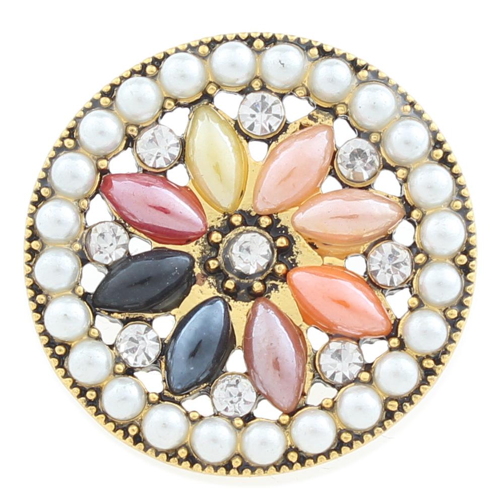 20mm design Snap Button with rhinestone