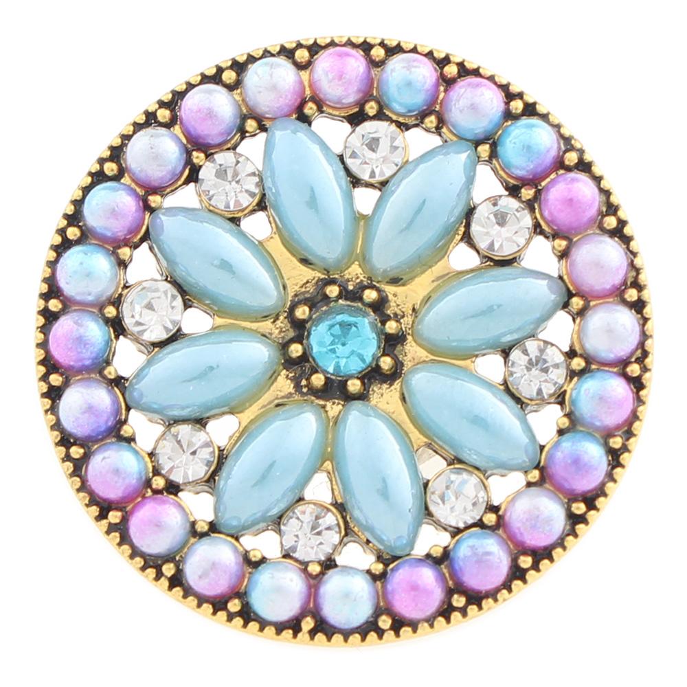 20mm design Snap Button with rhinestone