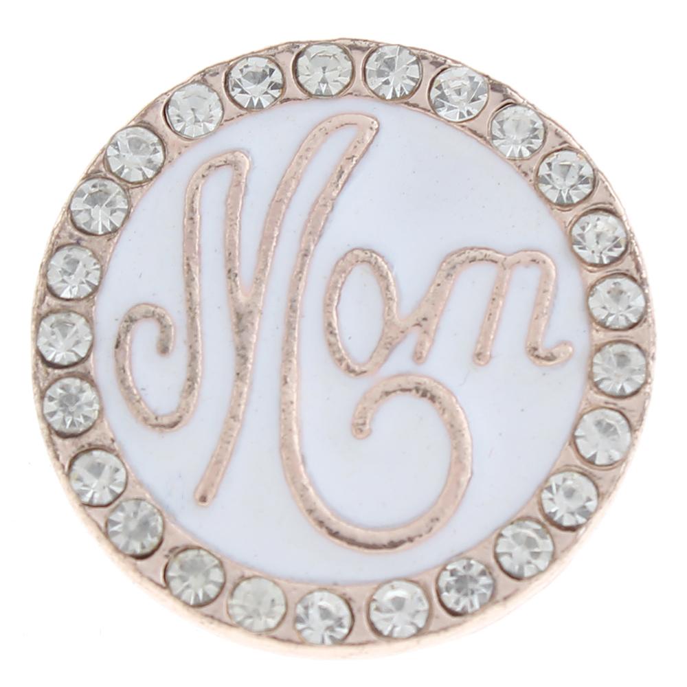 20mm mother Snap Button with rhinestone