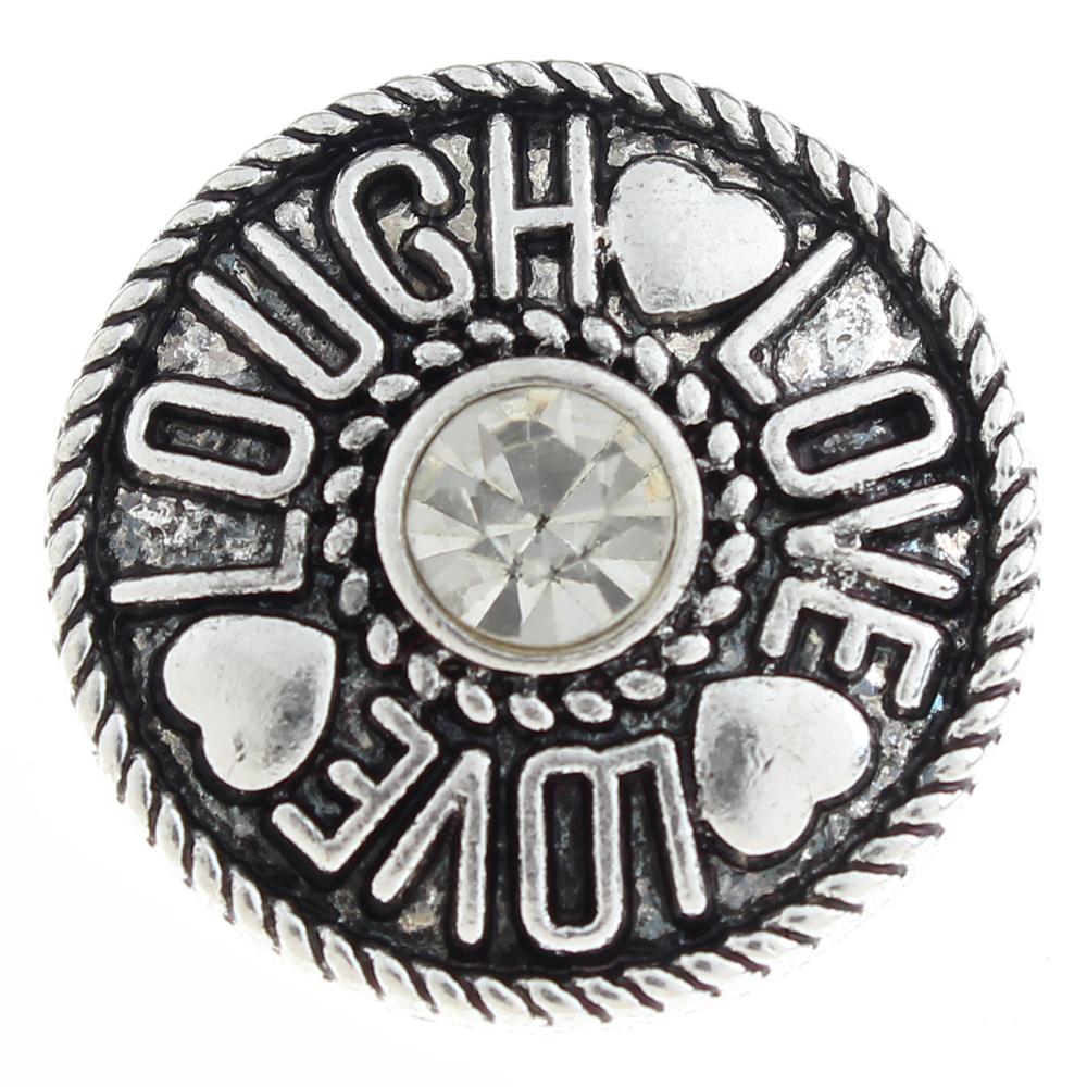 20mm design Snap Button with rhinestone