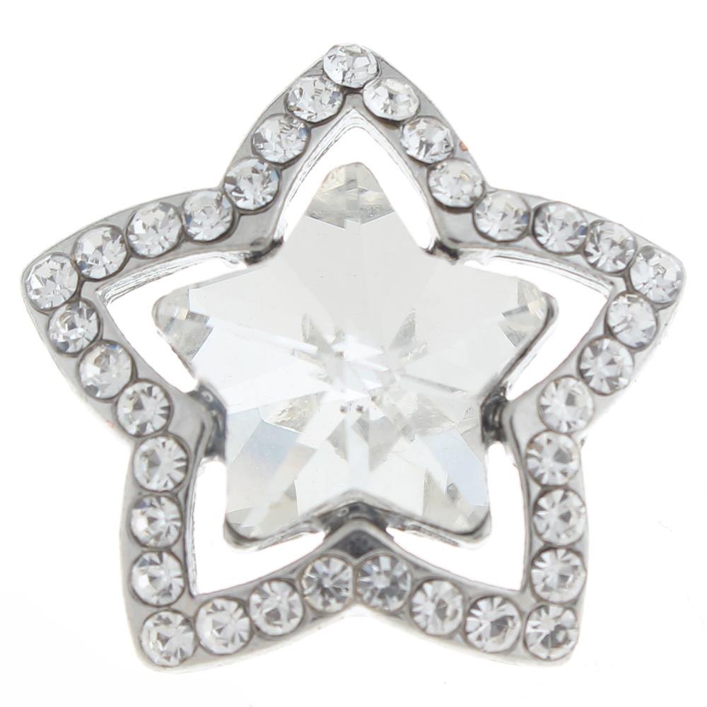 20mm star Snap Button with rhinestone