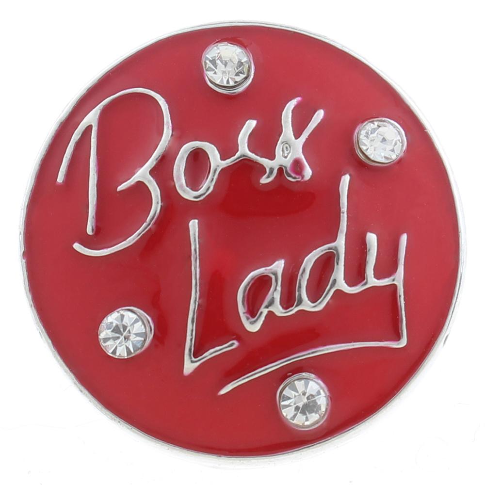 20mm snap Button plated sliver with rhinestone