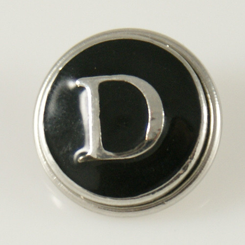 20mm snap Button plated sliver with enamel