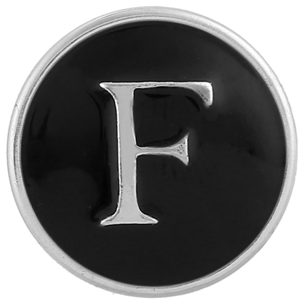 20mm snap Button plated sliver with enamel