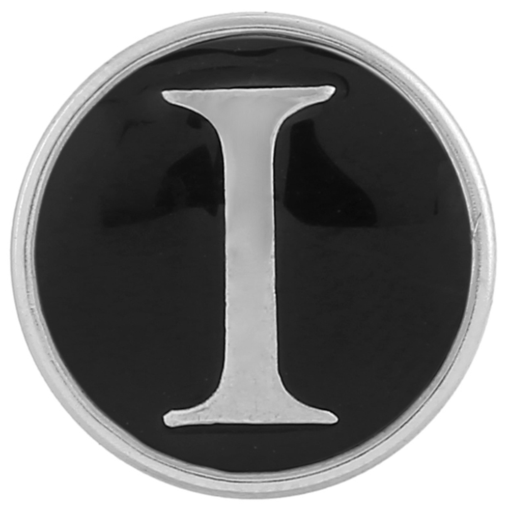 20mm snap Button plated sliver with enamel