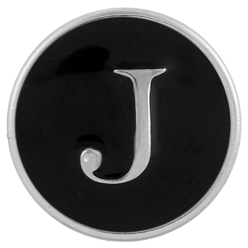 20mm snap Button plated sliver with enamel