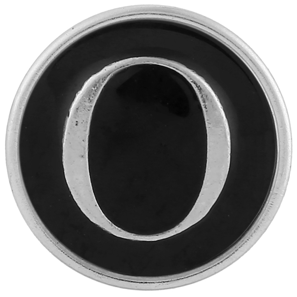 20mm snap Button plated sliver with enamel