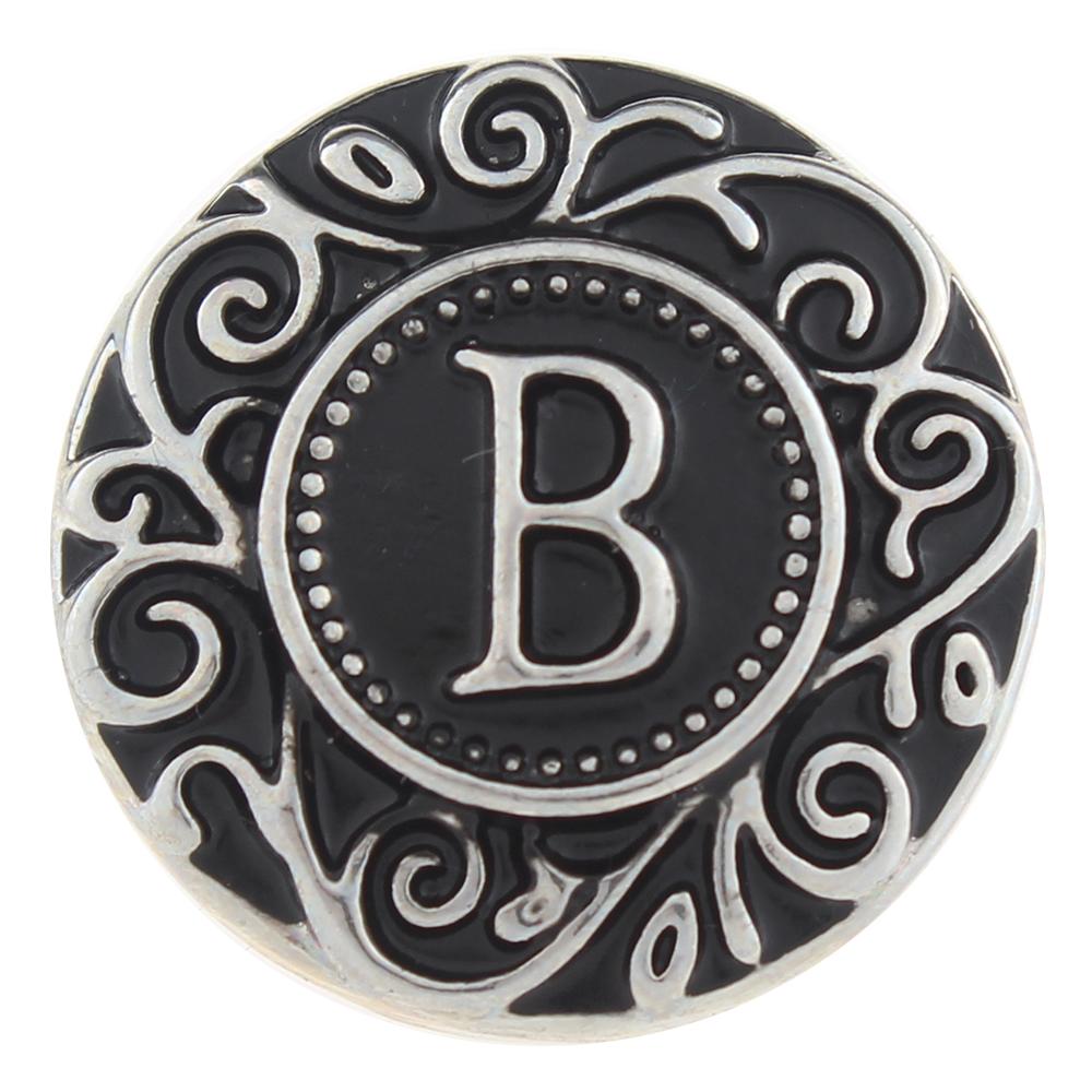 Alphabet - B 20mm Snap Button