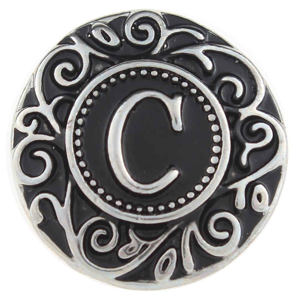 Alphabet - C 20mm Snap Button