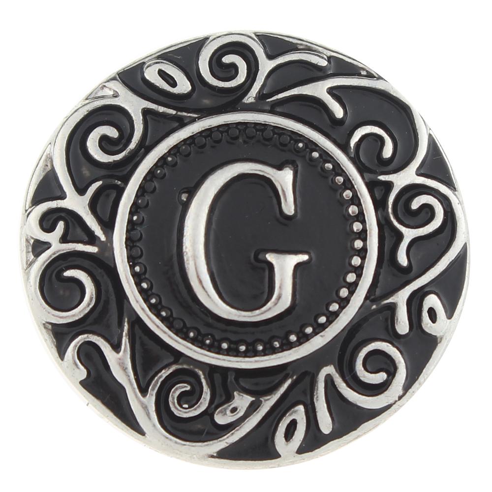 Alphabet - G 20mm Snap Button