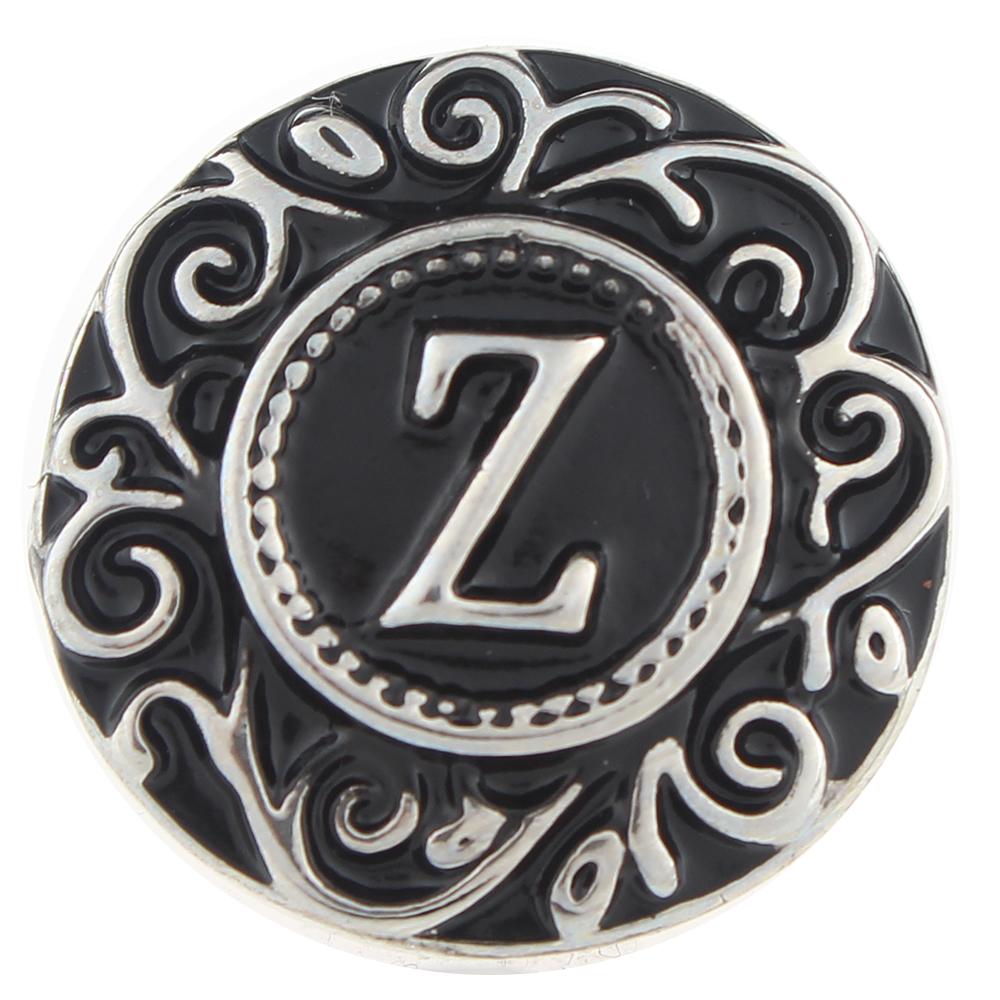 Alphabet - Z 20mm Snap Button