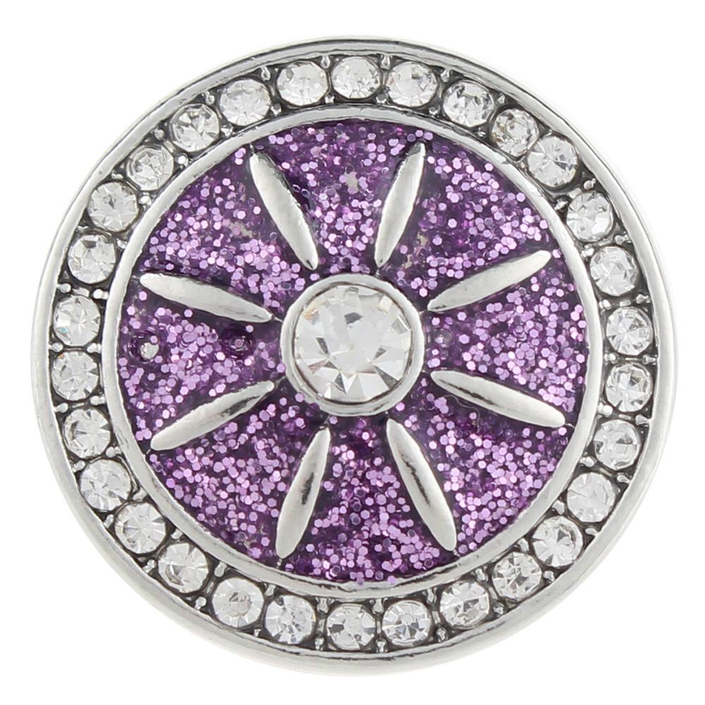 Purple 20mm Snap Button