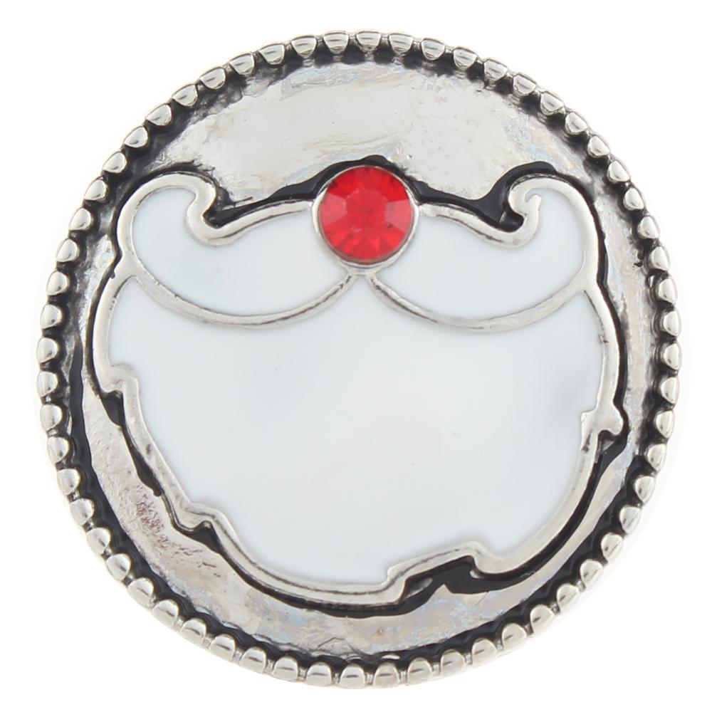 Christmas Xmas Santa Claus 20mm Snap Button