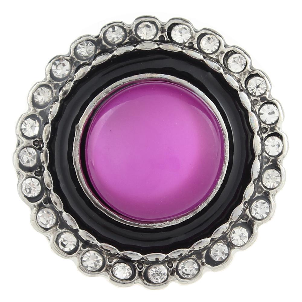 Rose Design 20mm Snap Button