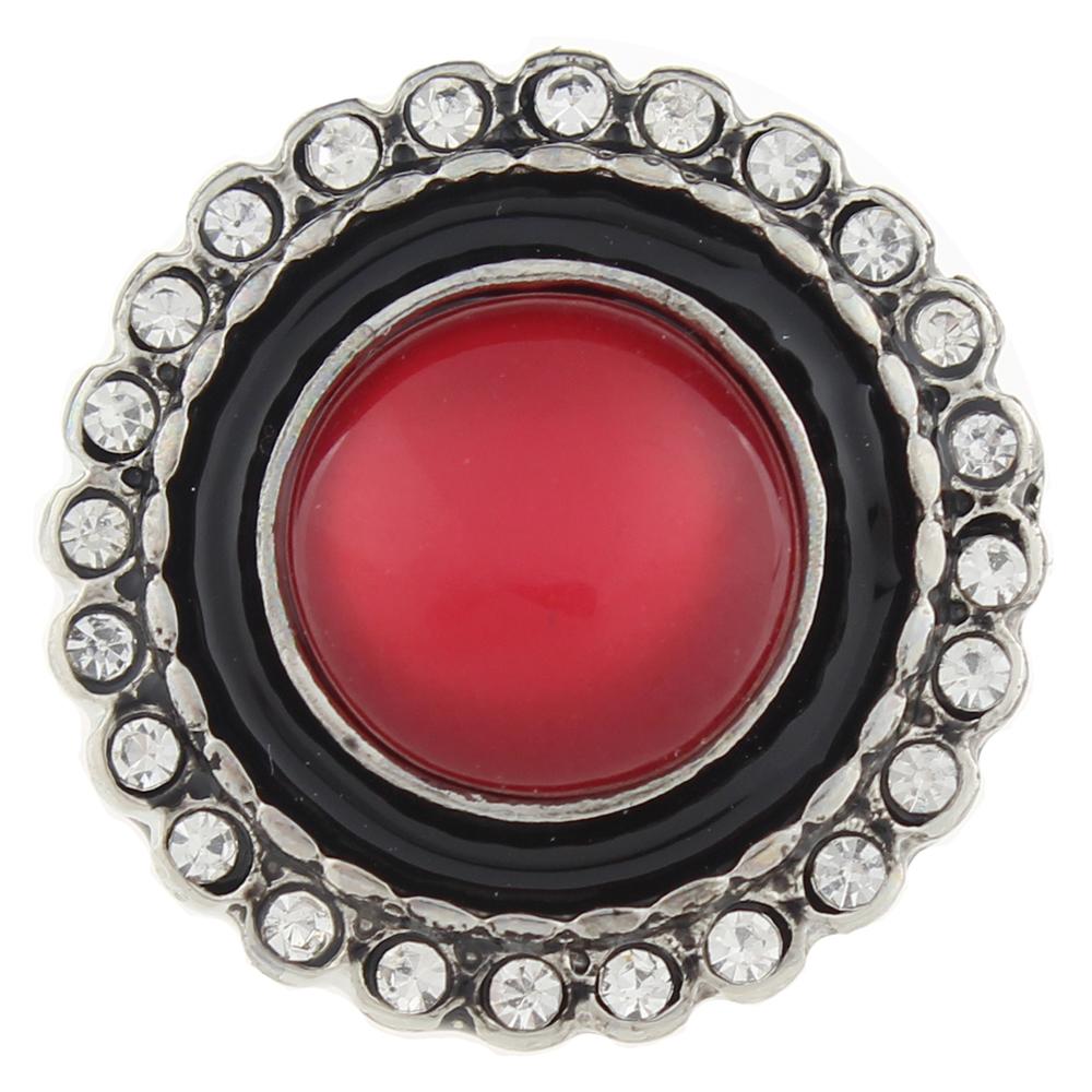 Red Design 20mm Snap Button