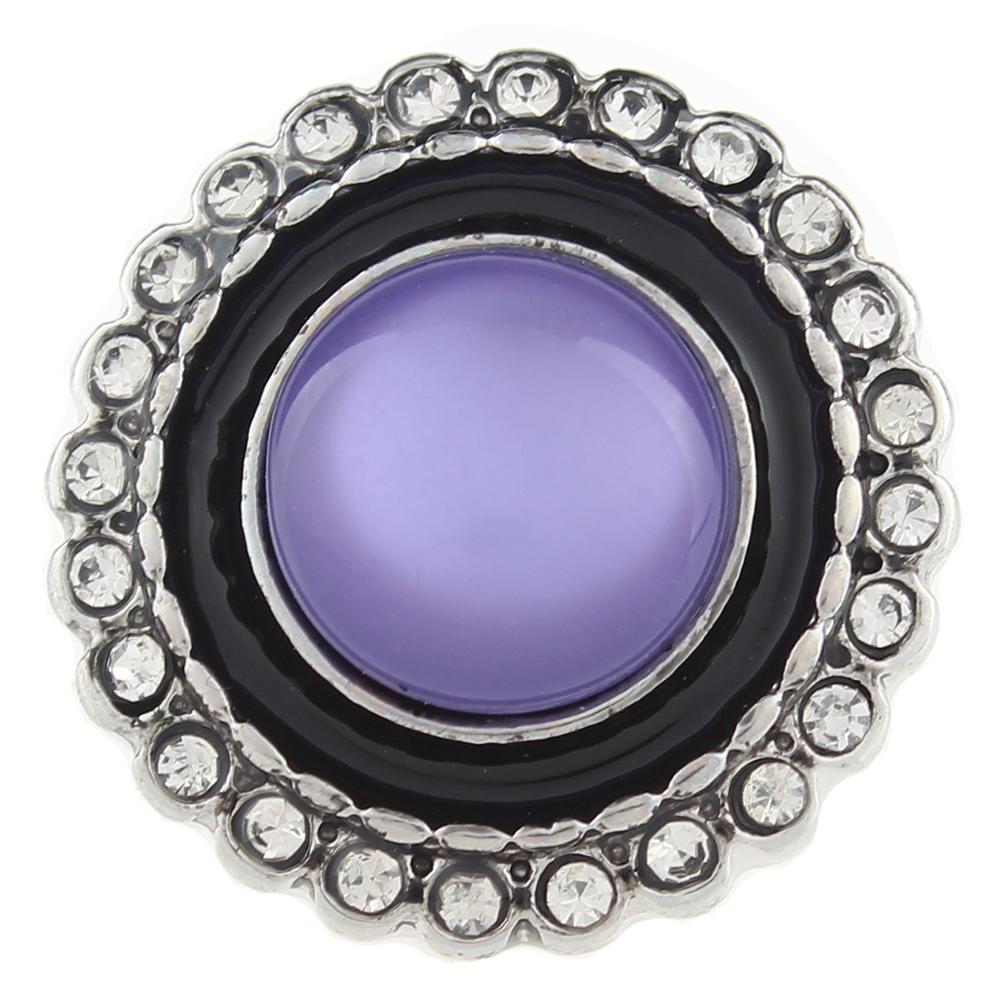 Purple Design 20mm Snap Button