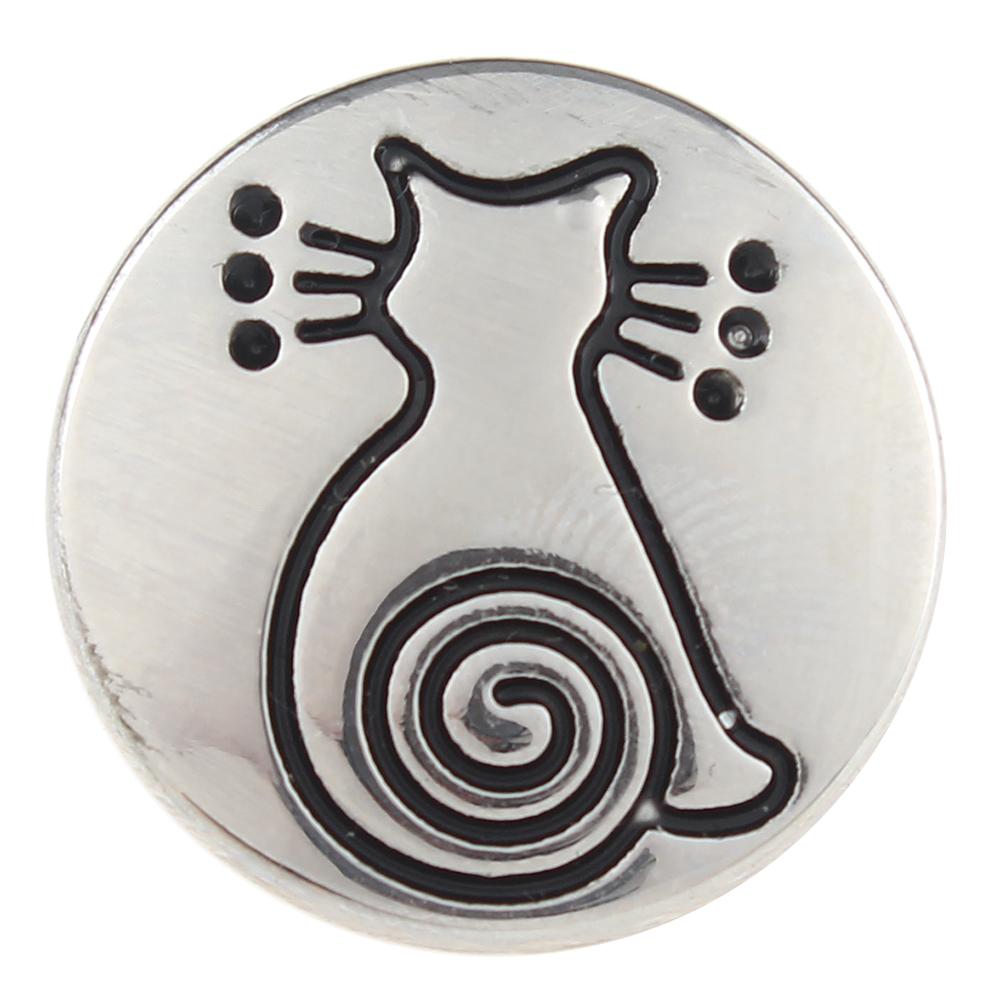 Animal Cat 20mm Snap Button