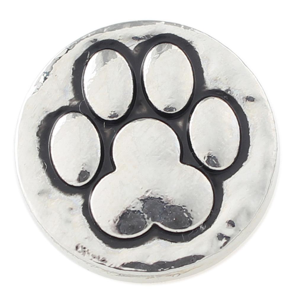 Dog claw Silver plated 20mm Snap Button